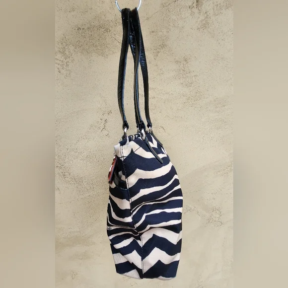 Coach Zebra Print Tote Bag - Style F23283 - Picture 6 of 15